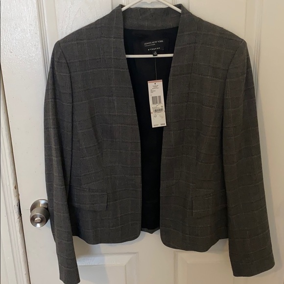 Jones New York Blazer - Gray - Picture 1 of 6